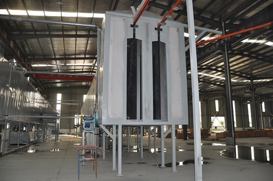 Aluminum Profile Automatic Powder Coating Line With Tunnel Oven  And Multi-Spray Booth