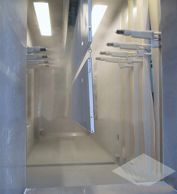 Puertas de la seguridad manuales y cadena de producción automática de la capa de transferencia de la pintura de espray